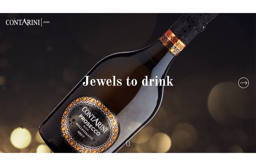 Marketing del vino sito web contarini