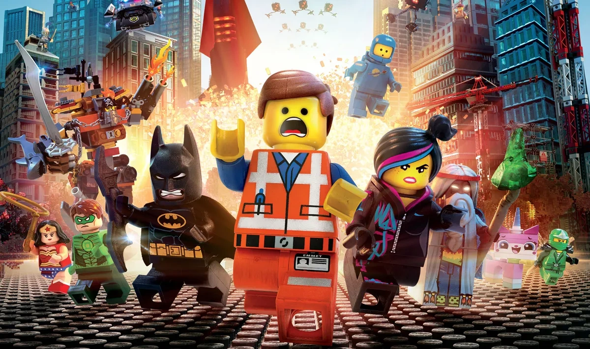 poster di the lego movie, considerato esempio pi&ugrave; di successo di storytelling aziendale